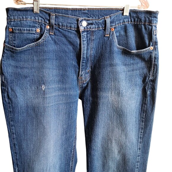 38x36 Levis 541 Vintage Blue Denim Jeans Strtch Relaxed Fit Straight Leg Mens - Picture 9 of 9